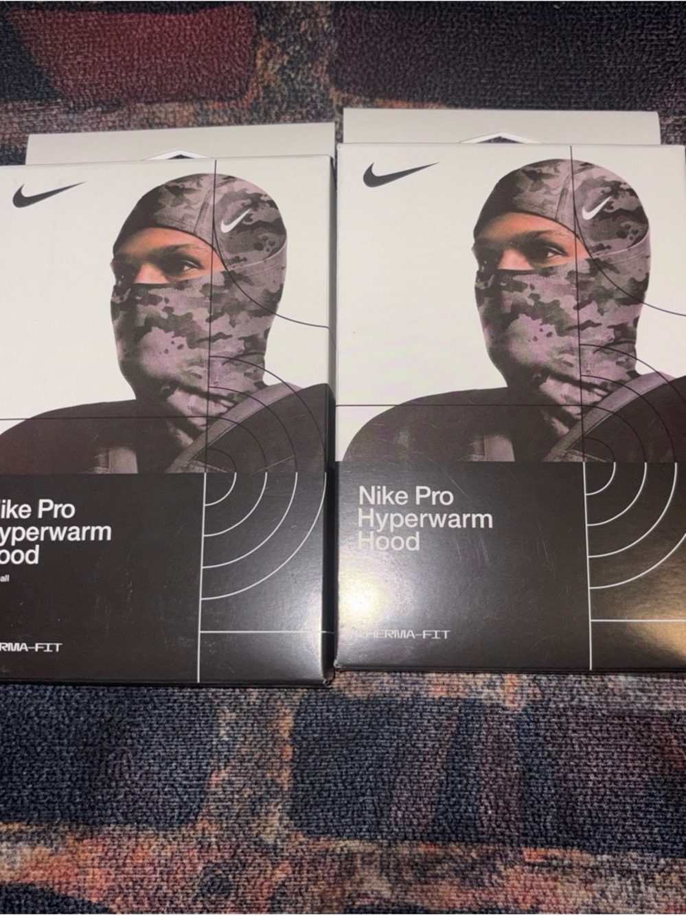 Nike Pro Hyperwarm Hood - Black/Gray Camo